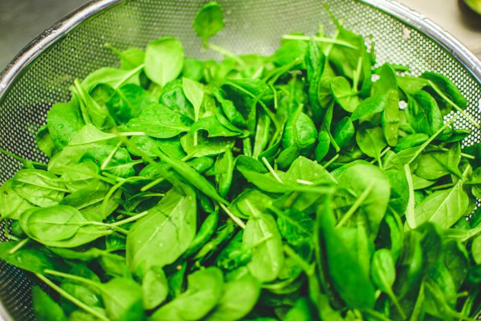 Leafy green vegetables